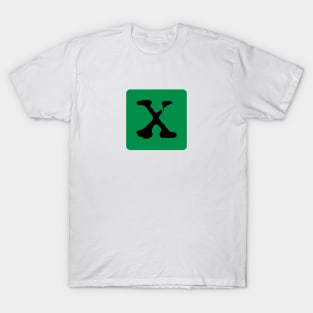 Mathmatics green multiply symbol T-Shirt